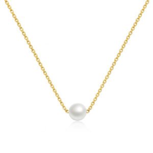 Necklace, 18K Gold Plated Steel